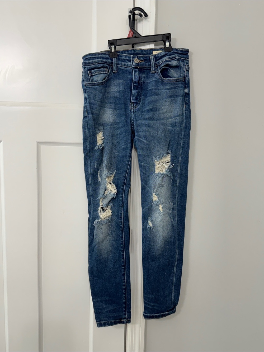 Skinny Distressed Blue Women’s Jeans - Classic Indigo